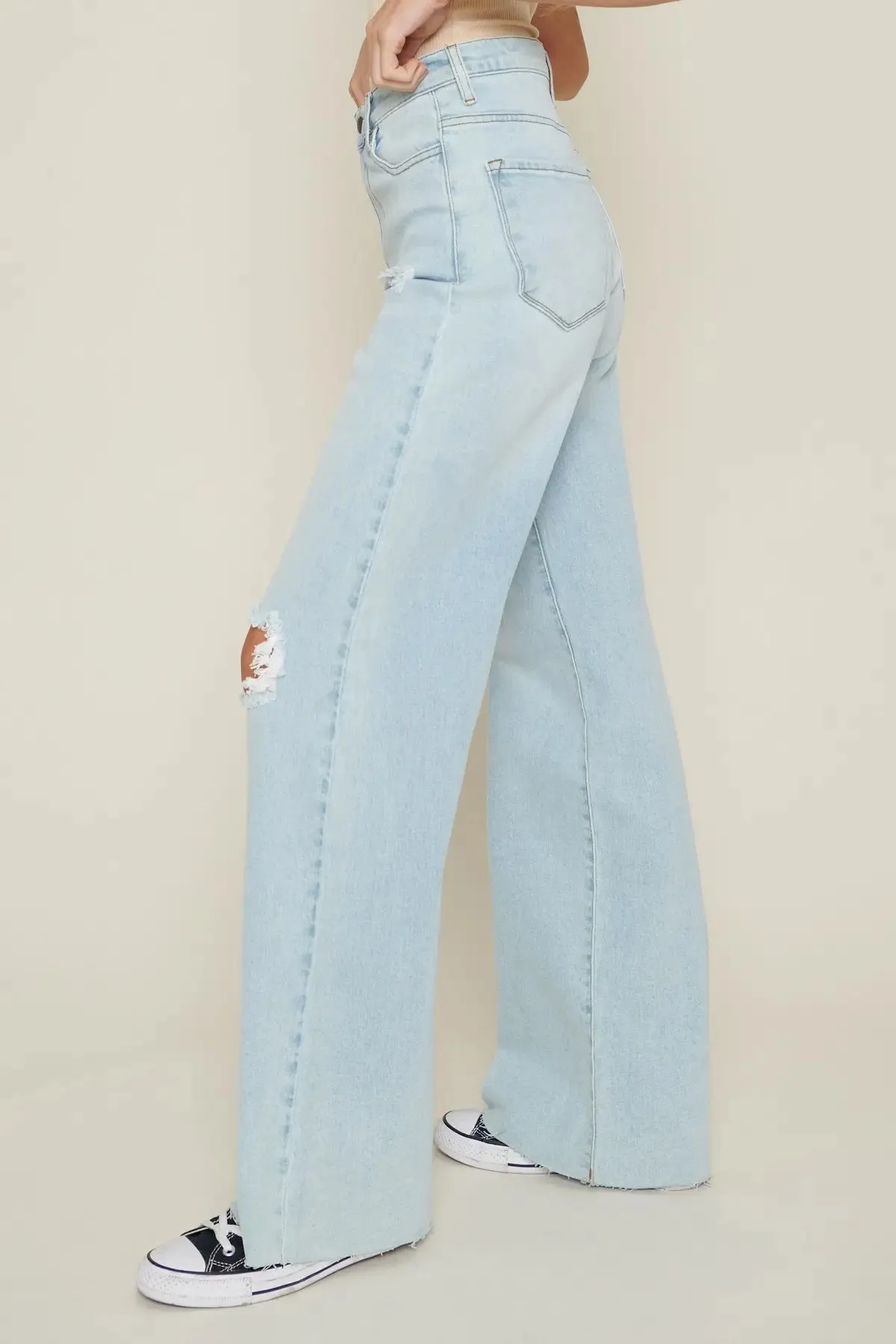 90's Baby Wide Jeans-Vibrant M.I.U