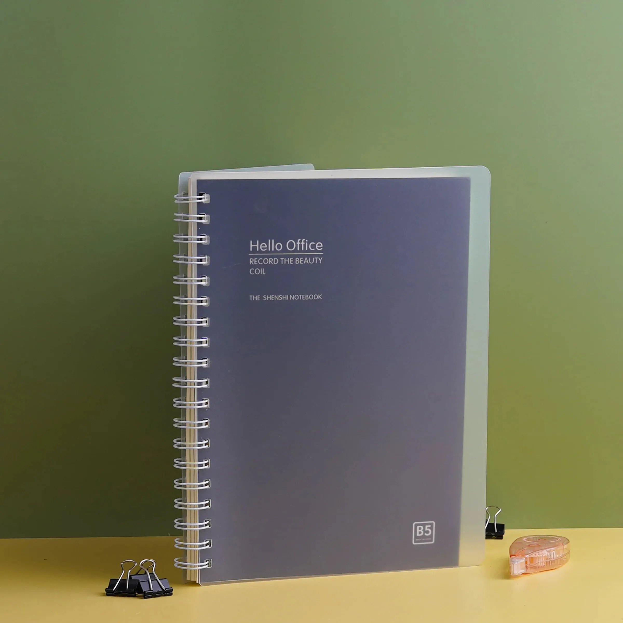 A5/B5 Hello Office Multi Subject Spiral Notebook