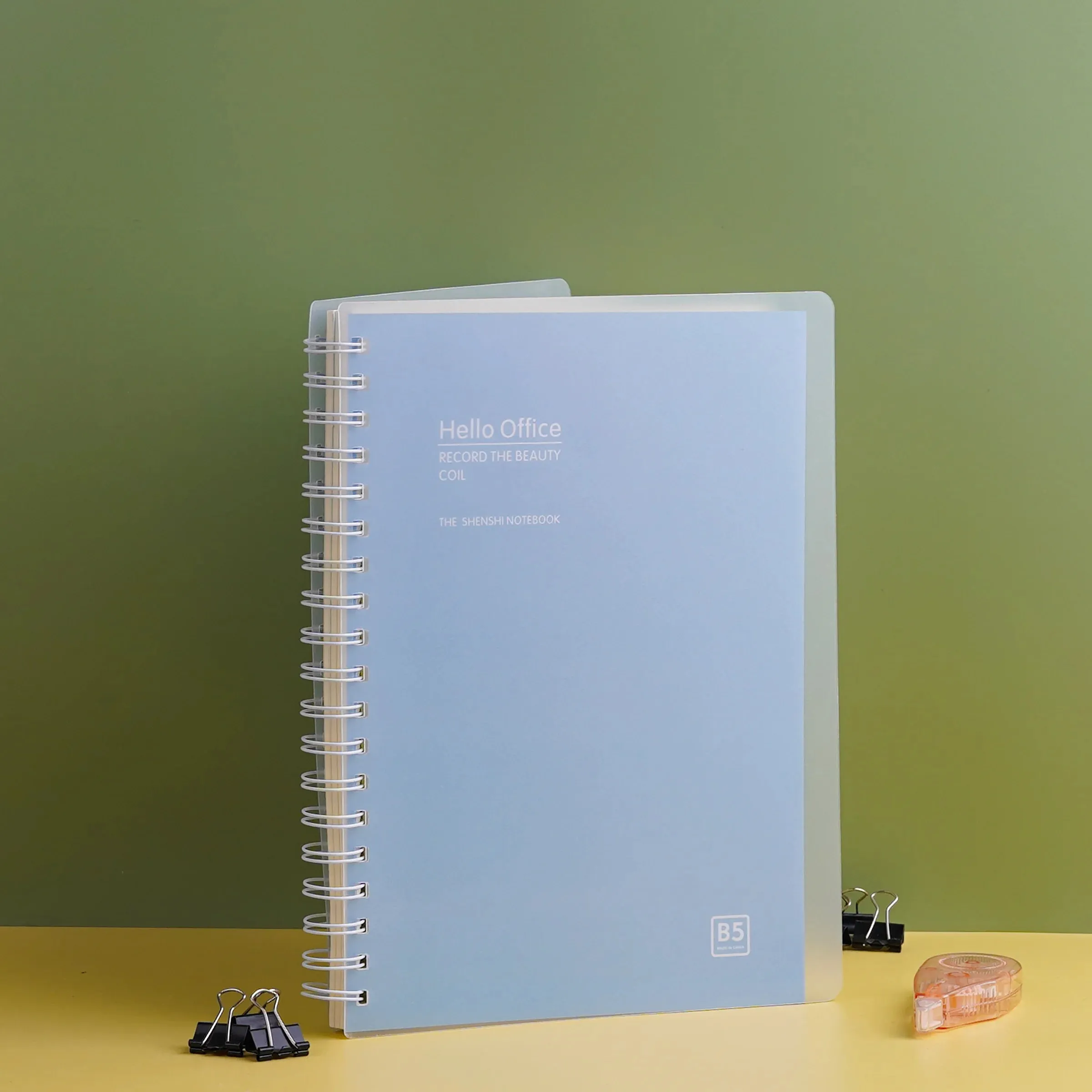 A5/B5 Hello Office Multi Subject Spiral Notebook