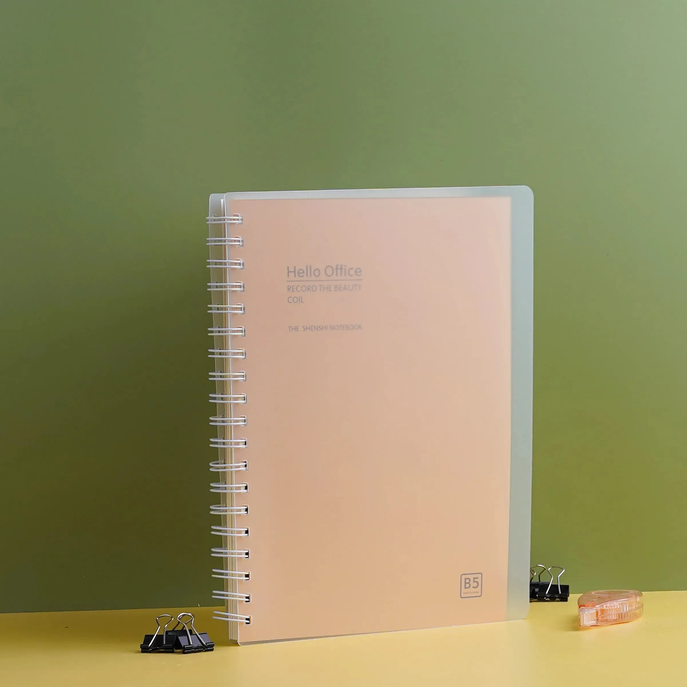 A5/B5 Hello Office Multi Subject Spiral Notebook