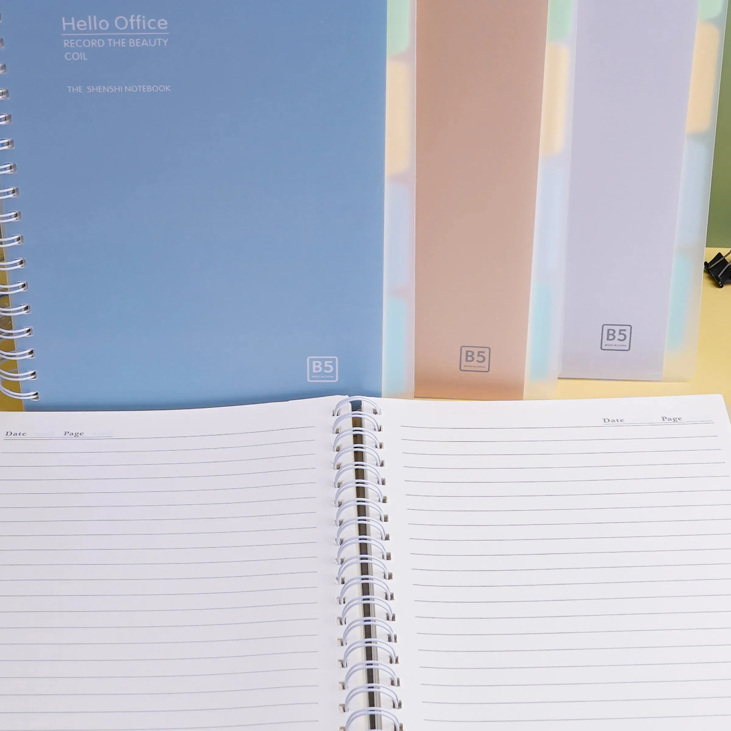 A5/B5 Hello Office Multi Subject Spiral Notebook