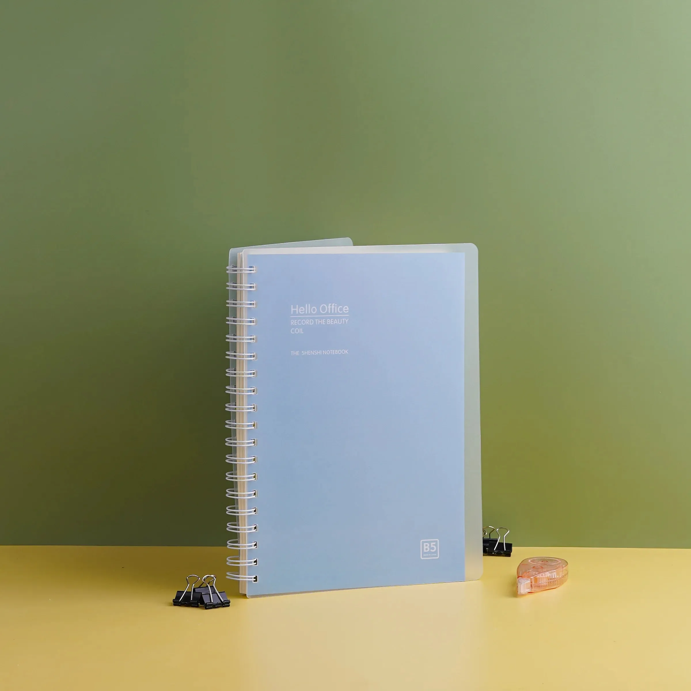 A5/B5 Hello Office Multi Subject Spiral Notebook