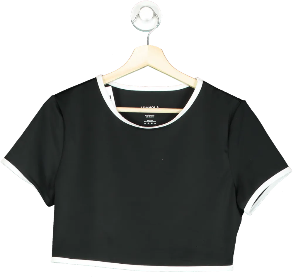 Adanola Black Crop Top 2X Large