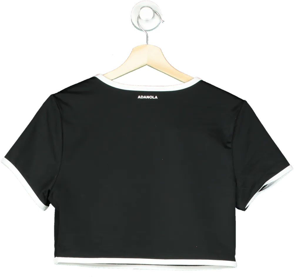 Adanola Black Crop Top 2X Large