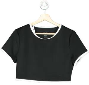 Adanola Black Crop Top 2X Large