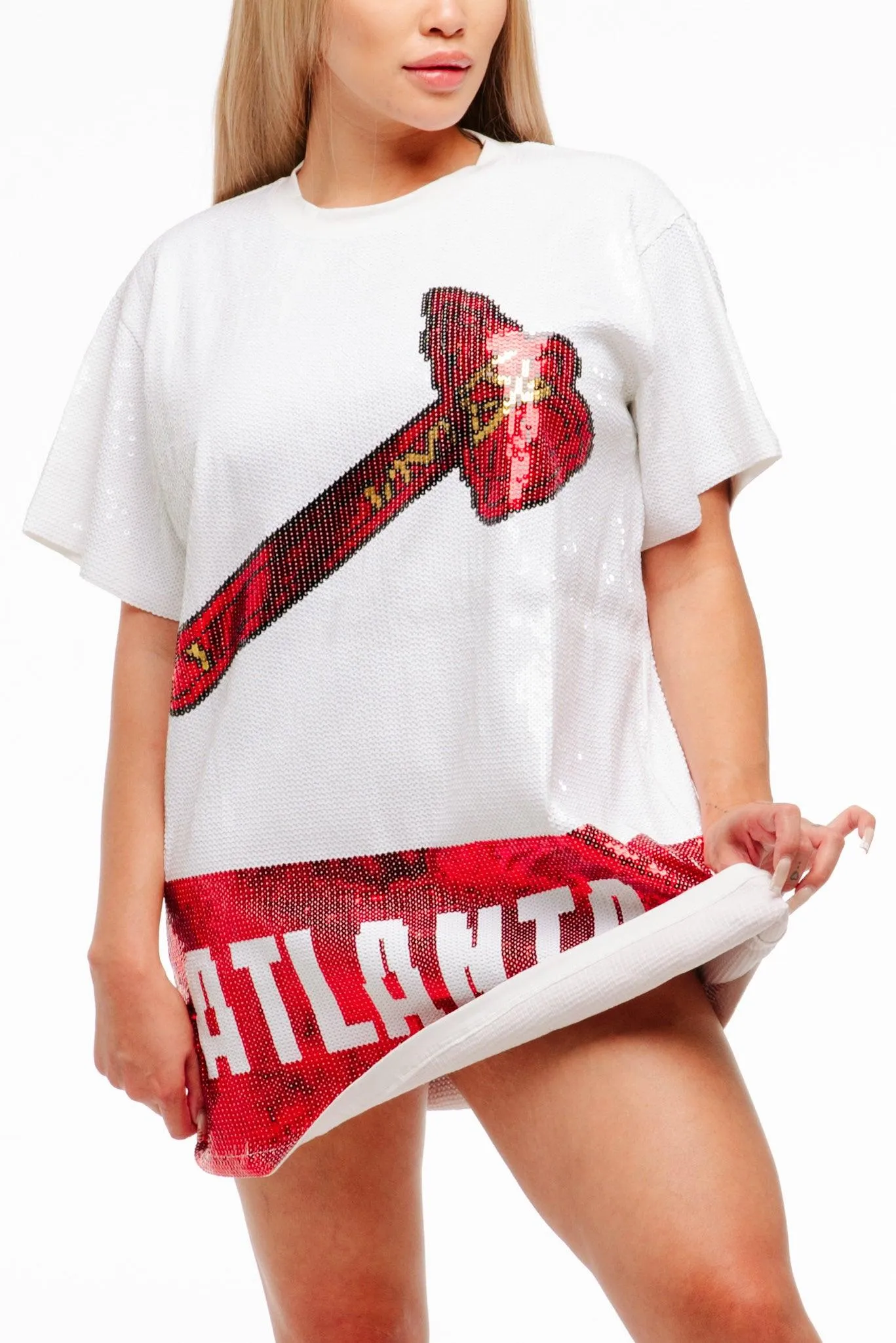 Atlanta Baseball Sequin Dress