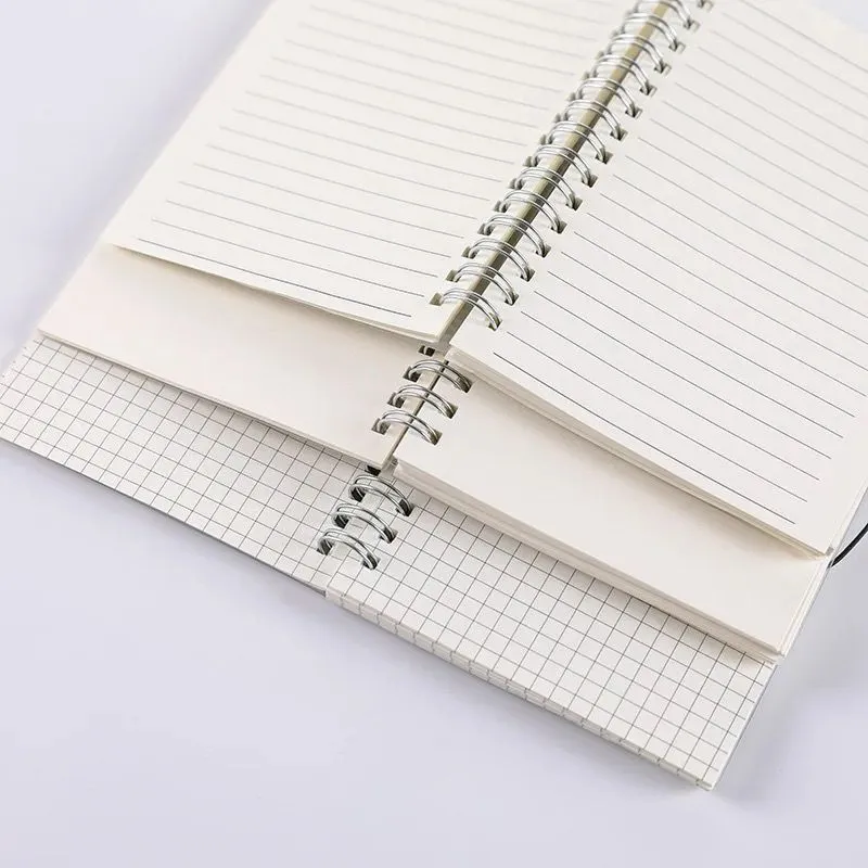 B5 Spiral Lined Notebook Elastic Closure