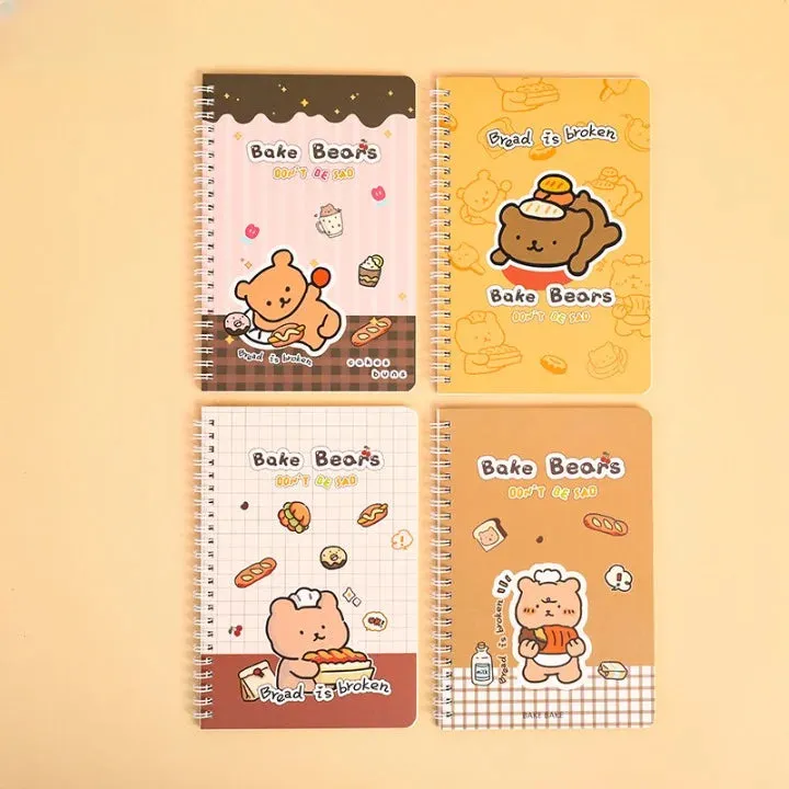 Bake Bears Soft Cover Coil Notebook