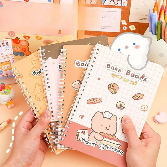 Bake Bears Soft Cover Coil Notebook