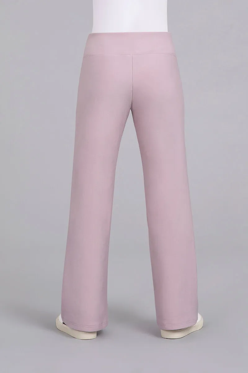 Bamboo Fleece Straight Leg Pant | Lilac