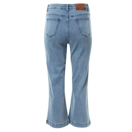 BERNIE CROP FLARE JEANS - REGULAR LEG (LIGHT BLUE)