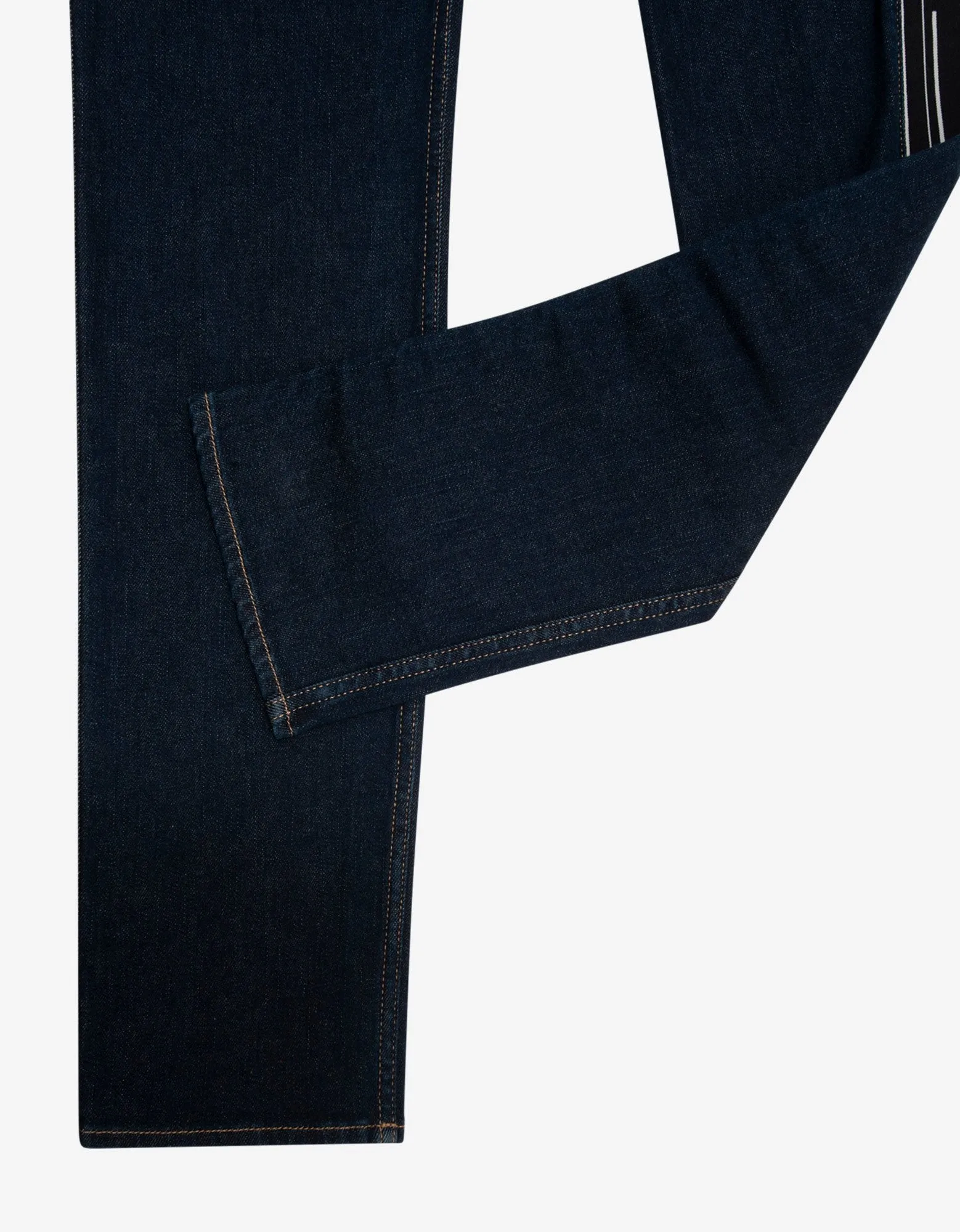 Blue Slim Jeans with Logo Bands -