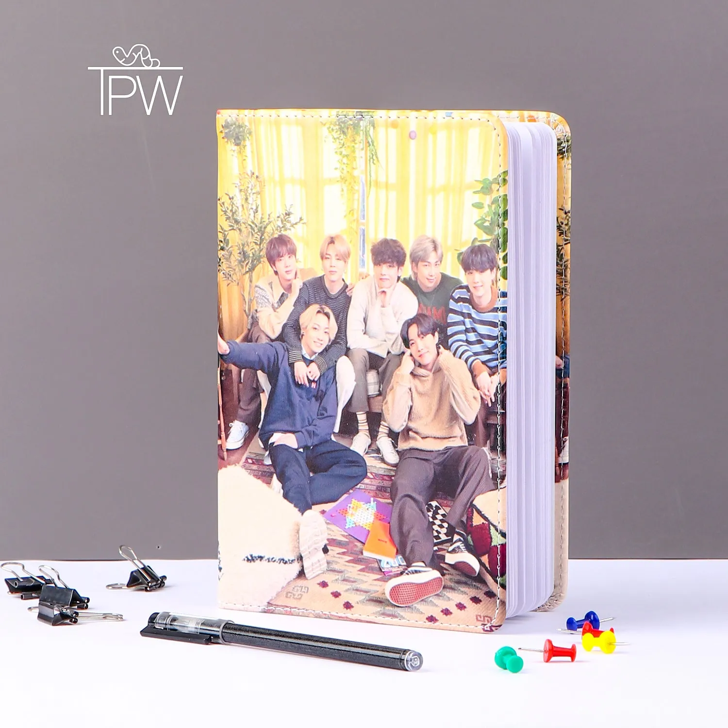 BTS Leather Cover Notebook Diary