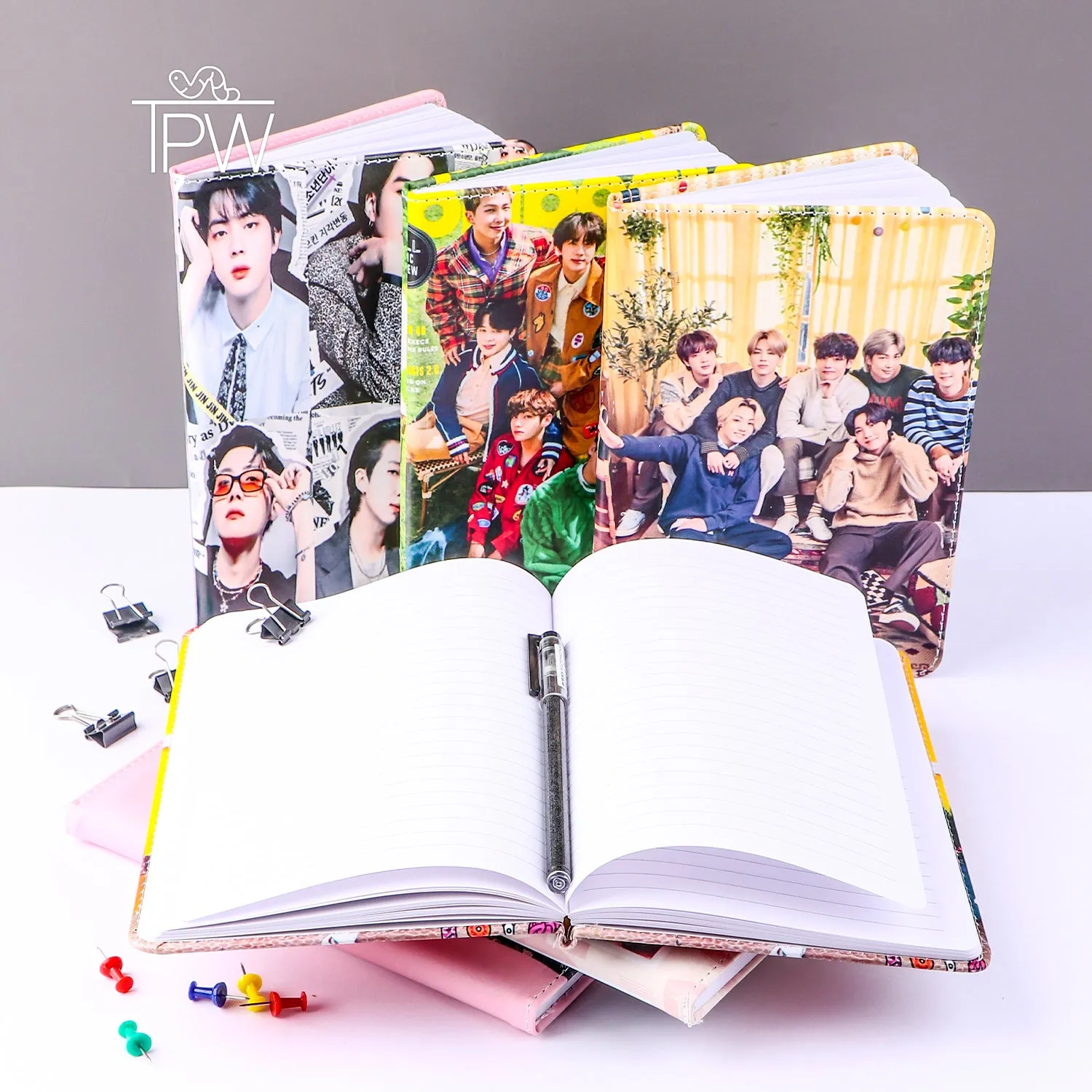 BTS Leather Cover Notebook Diary