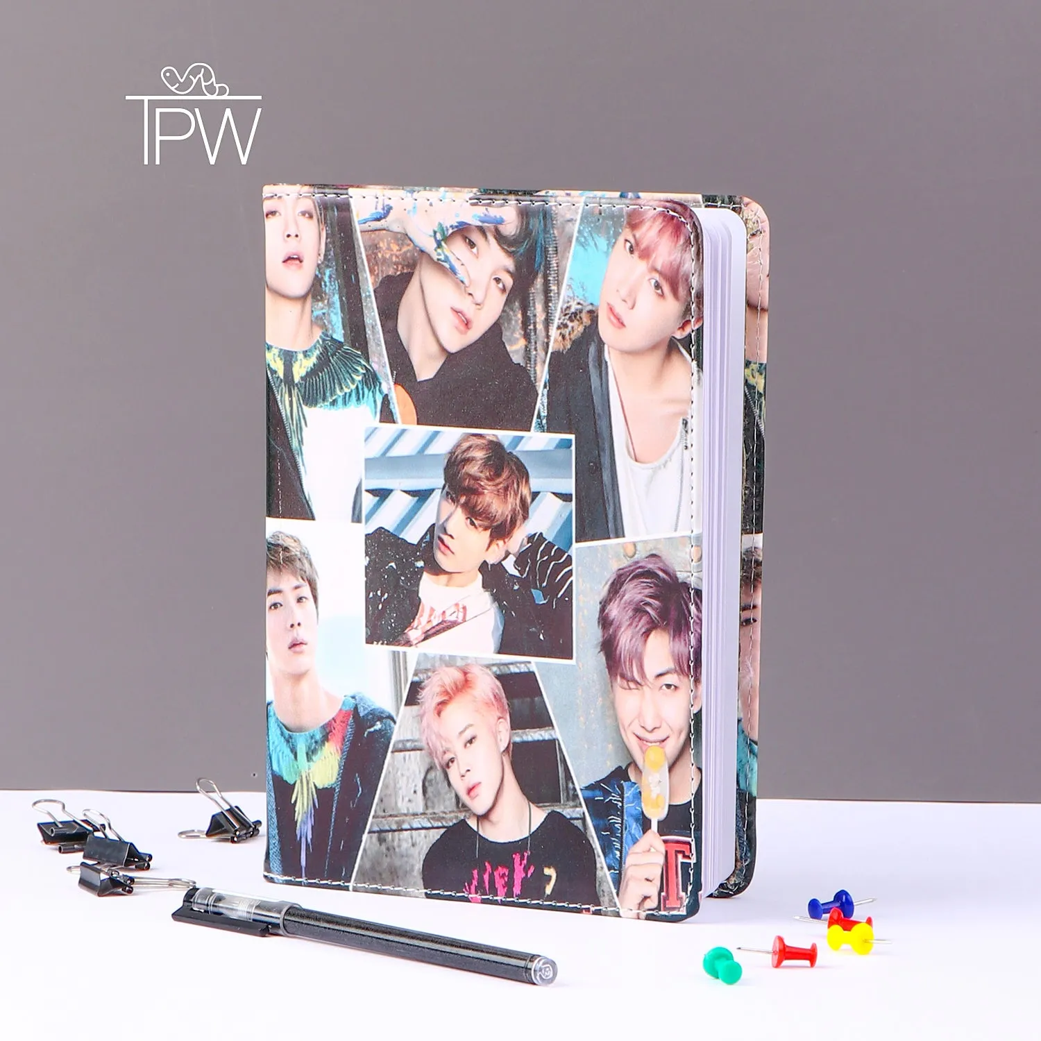 BTS Leather Cover Notebook Diary