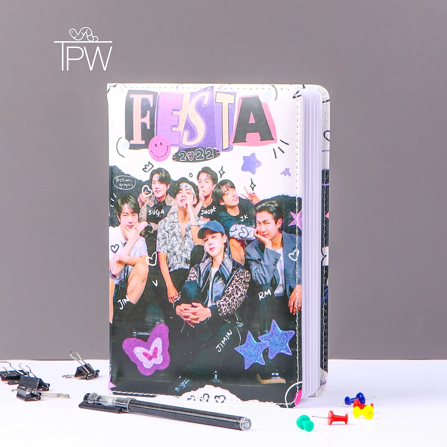 BTS Leather Cover Notebook Diary