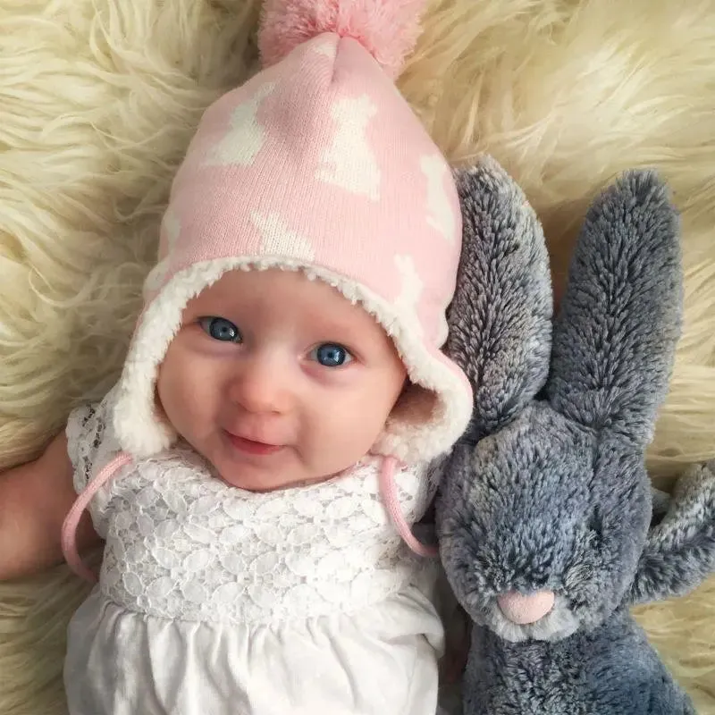 Bunny Sisters Winter Ear Flap Hat | Jan & Jul