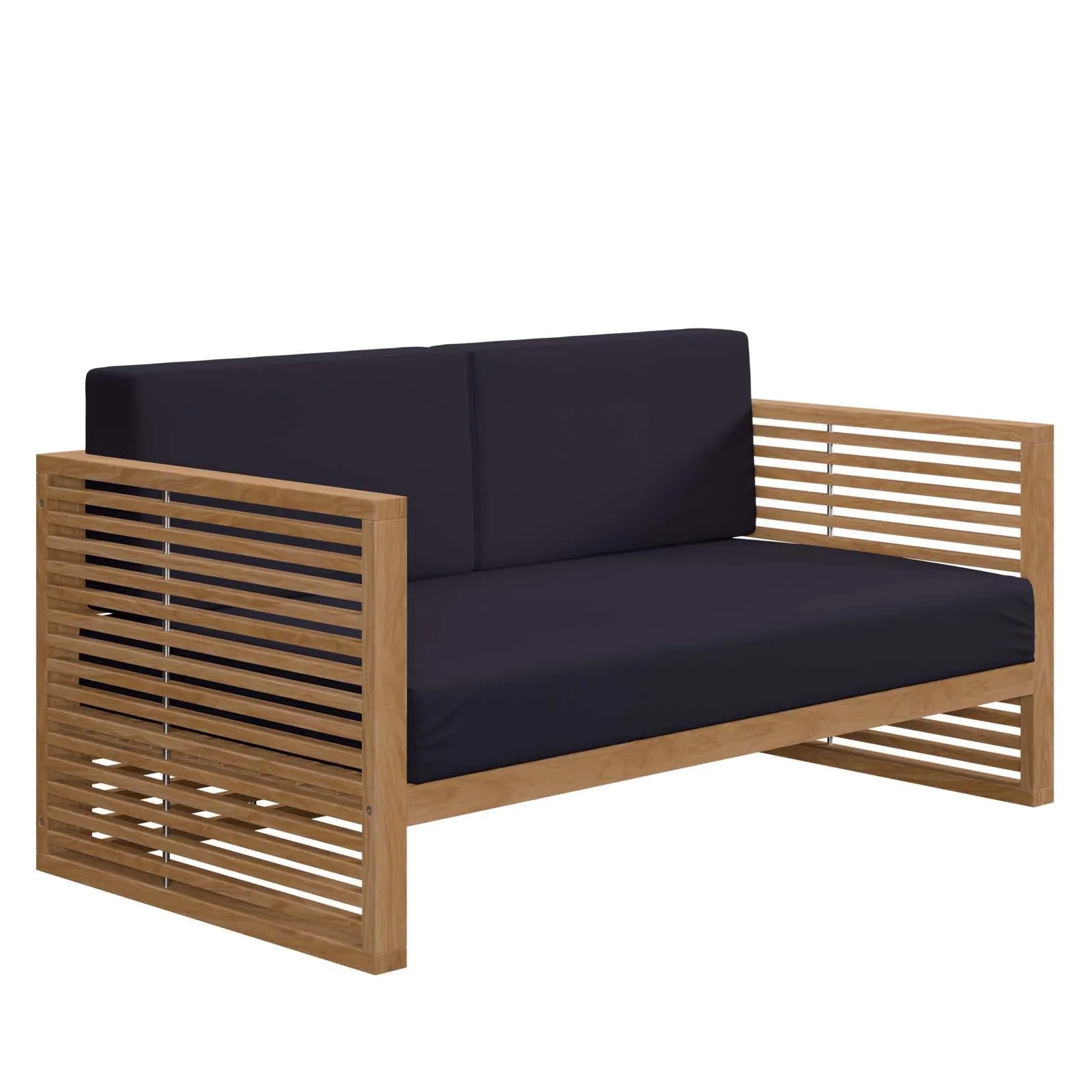 Carlsbad 3-Piece Teak Wood Outdoor Patio Outdoor Patio Set by Modway