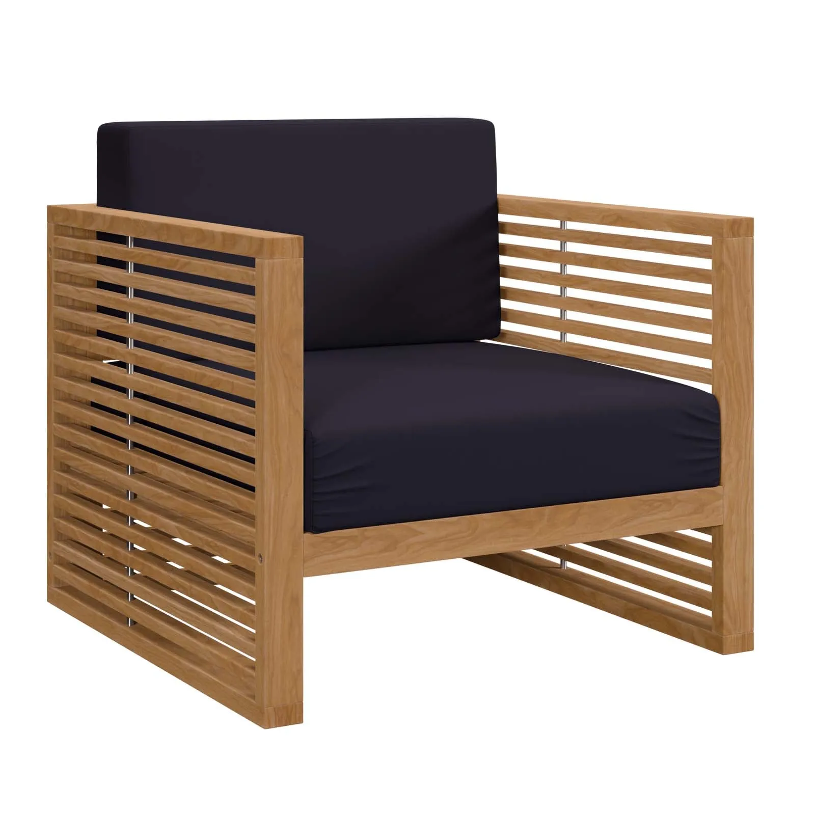 Carlsbad 3-Piece Teak Wood Outdoor Patio Outdoor Patio Set by Modway