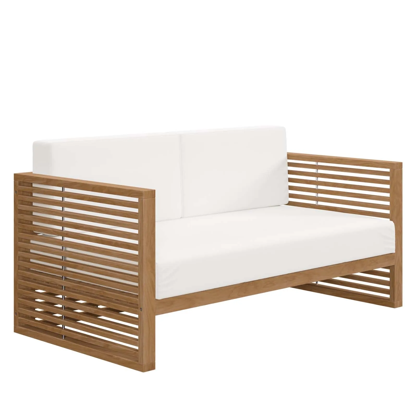 Carlsbad 3-Piece Teak Wood Outdoor Patio Outdoor Patio Set by Modway