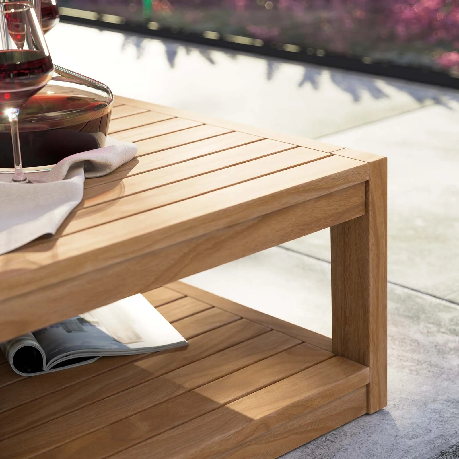 Carlsbad Teak Wood Outdoor Patio Coffee Table by Modway