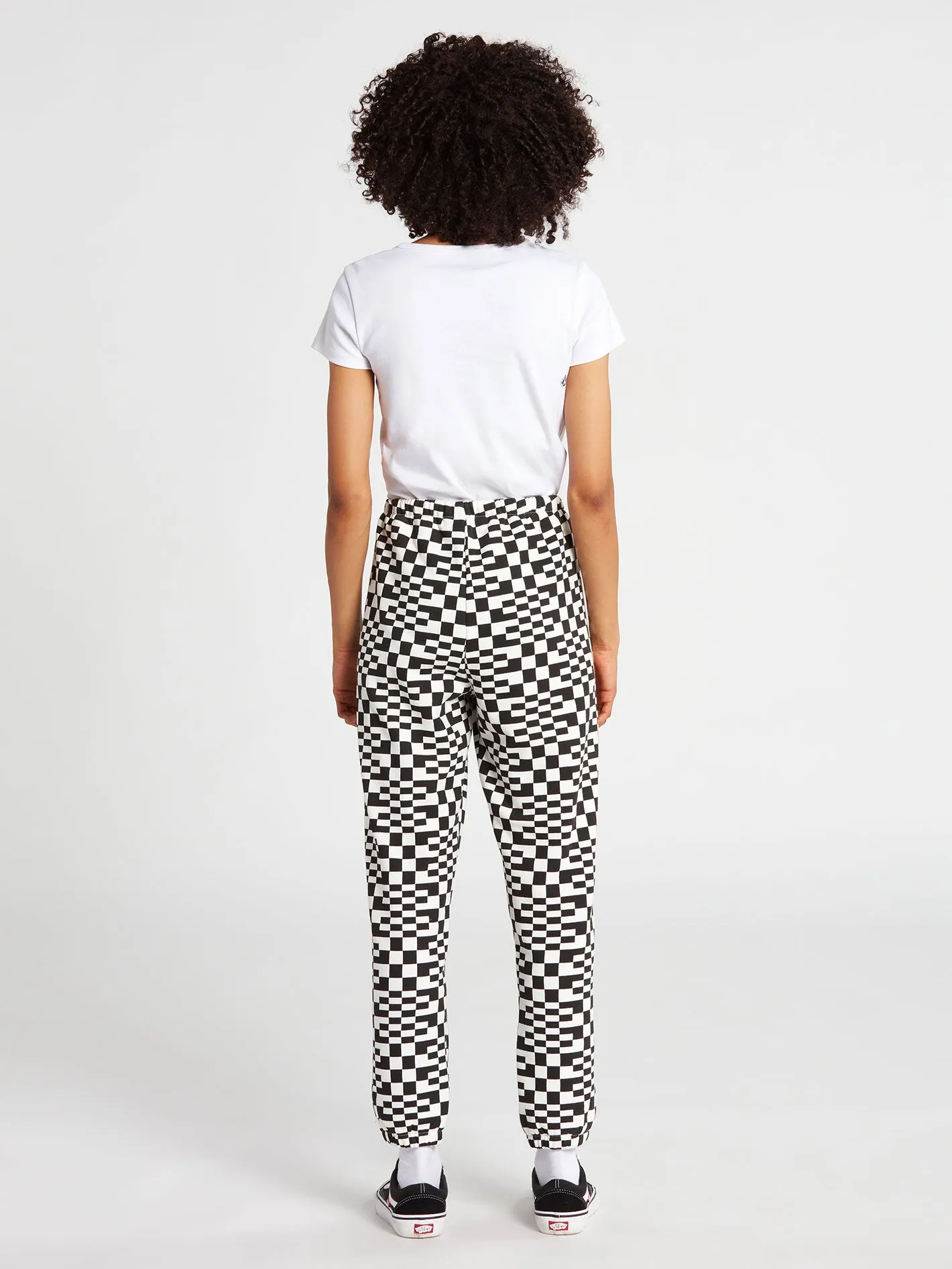 Check U Out Trousers - BLACK WHITE