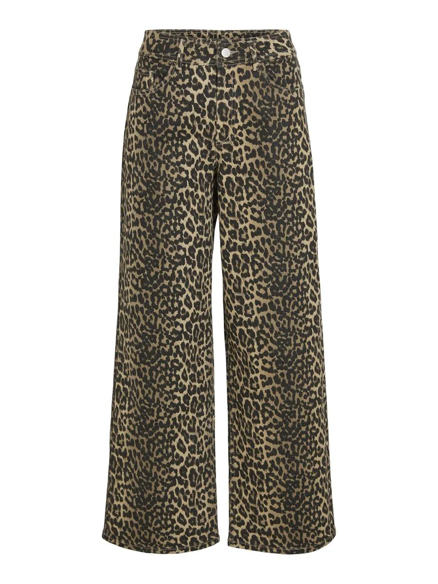 Chia Jeans (Birch/ Leopard Print)