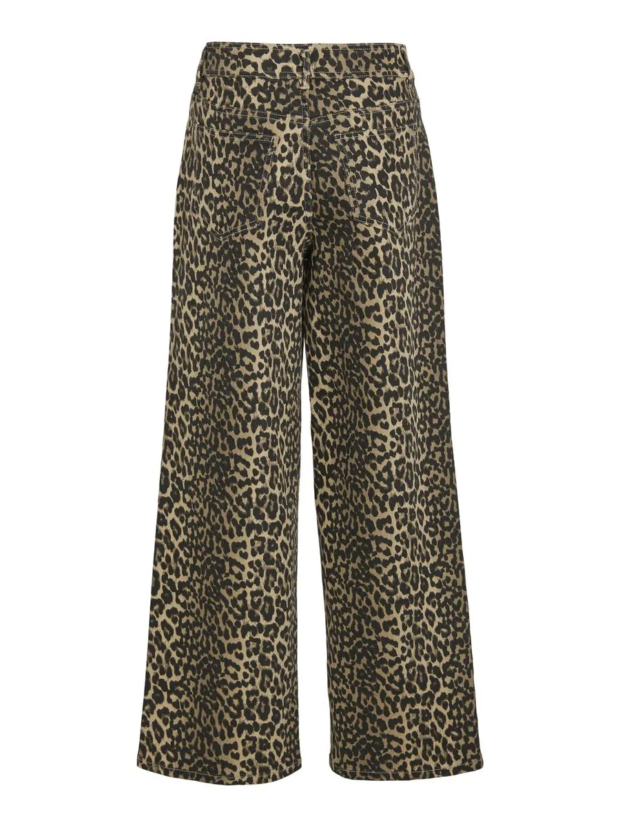 Chia Jeans (Birch/ Leopard Print)