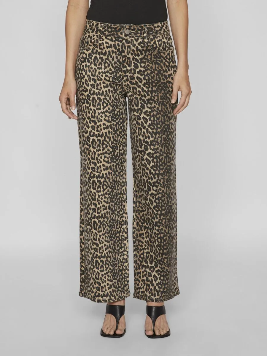 Chia Jeans (Birch/ Leopard Print)