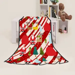 Christmas Sherpa Fleece Blanket 1 Sided Printing