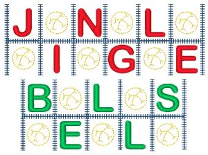 Christmas Word Blocks [4x4 & 5x7 Mixed] 11741 Machine Embroidery Designs