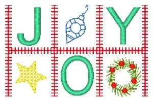 Christmas Word Blocks [4x4 & 5x7 Mixed] 11741 Machine Embroidery Designs