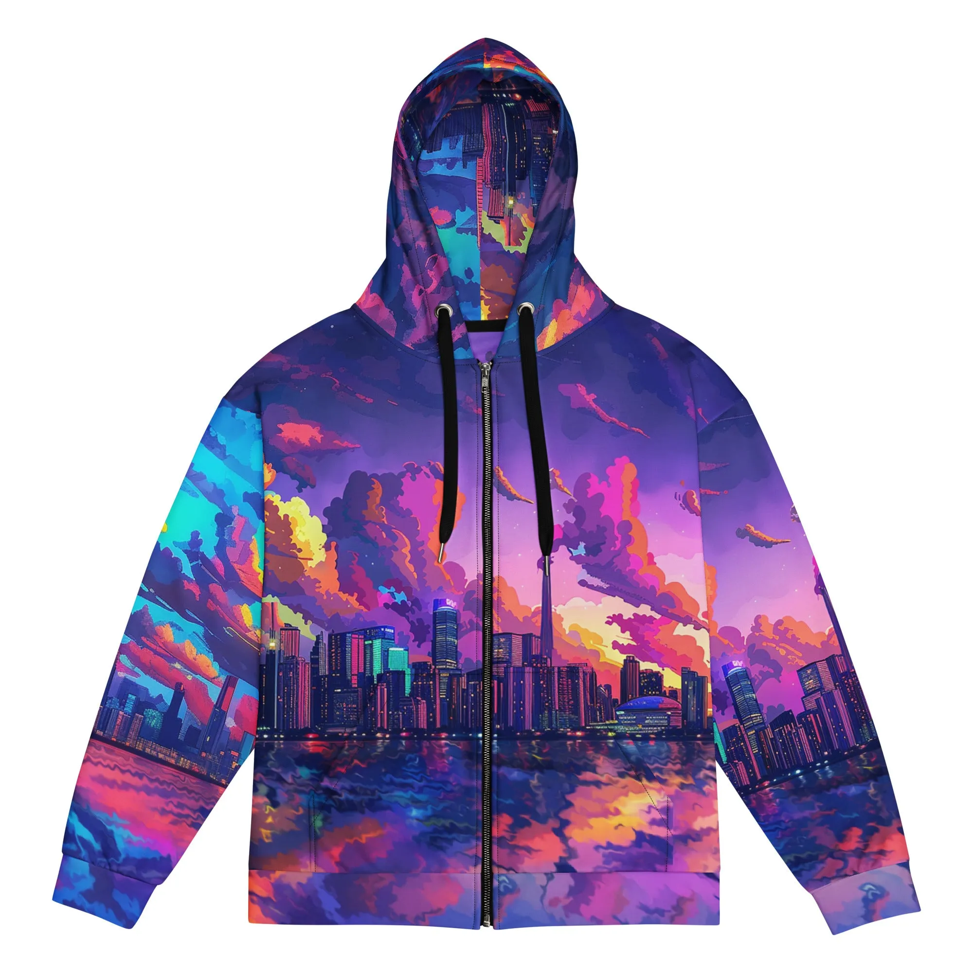 City Skyline Unisex zip hoodie