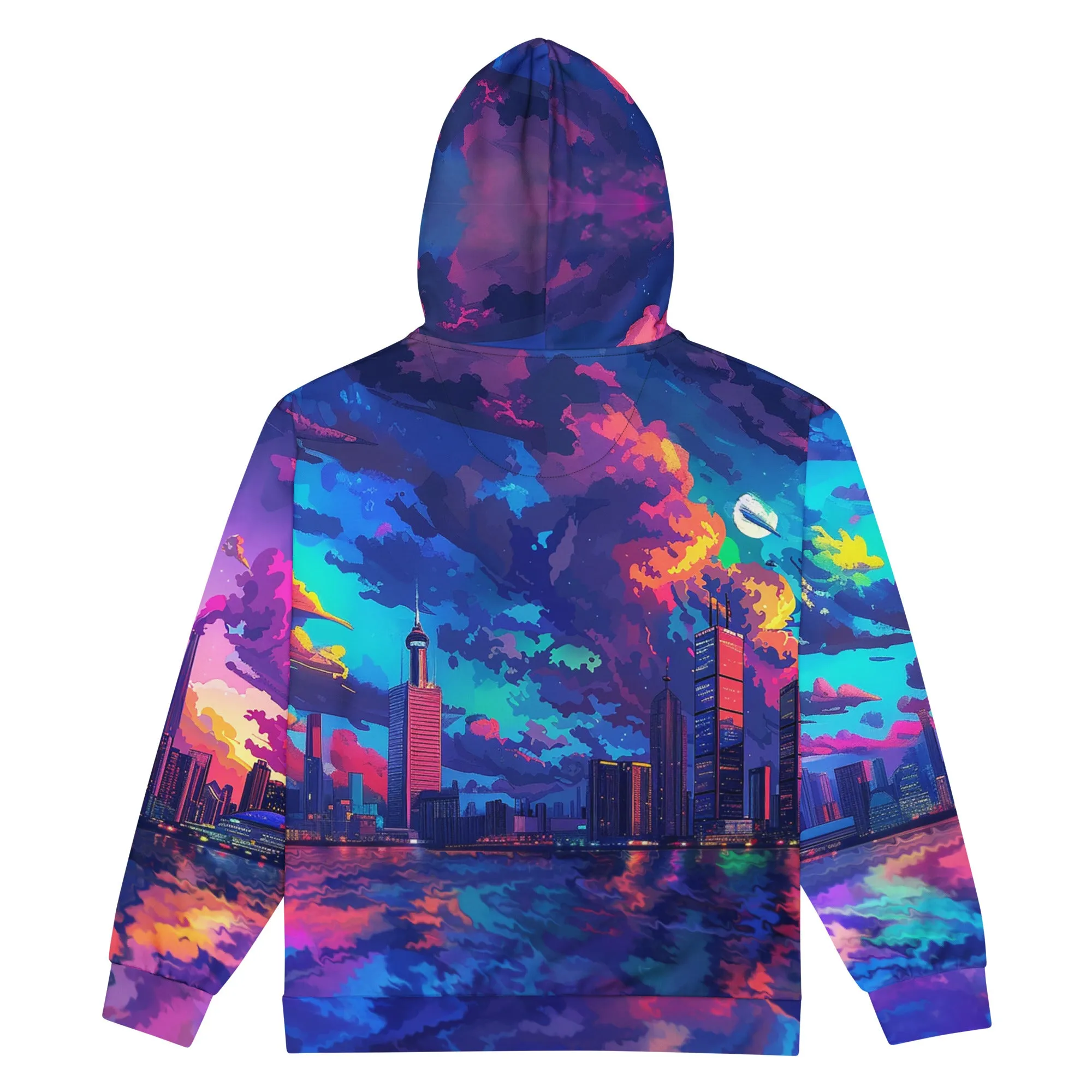 City Skyline Unisex zip hoodie