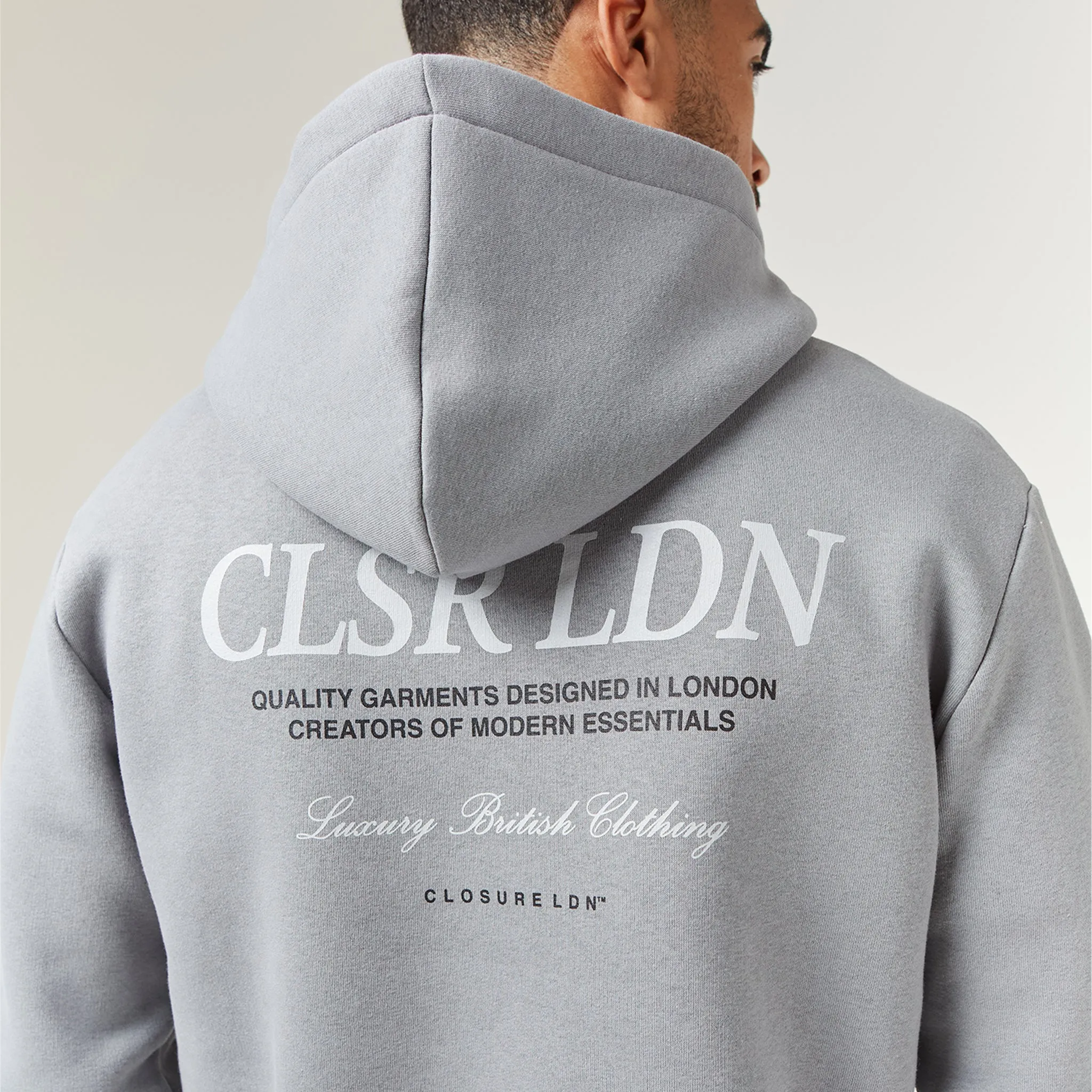 CLSR LDN Luxe Hoodie | Mid Grey