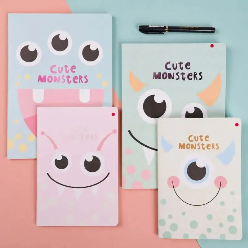 Cute Monsters Notebook - Set of Four