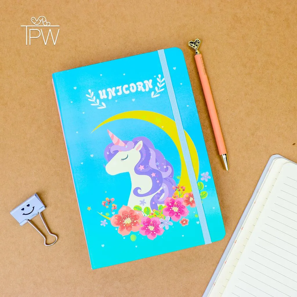 Cute Unicorn A5 Notebook