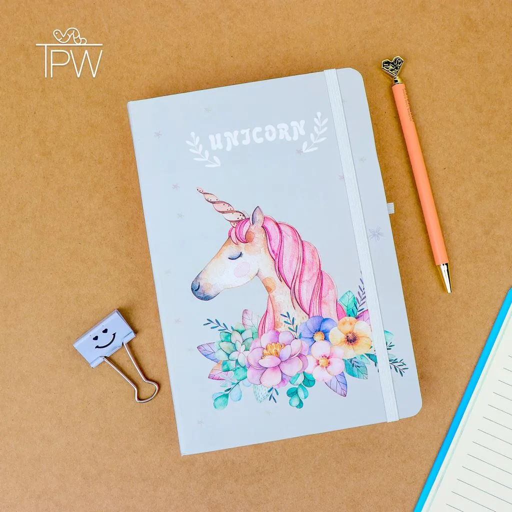 Cute Unicorn A5 Notebook