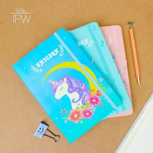 Cute Unicorn A5 Notebook