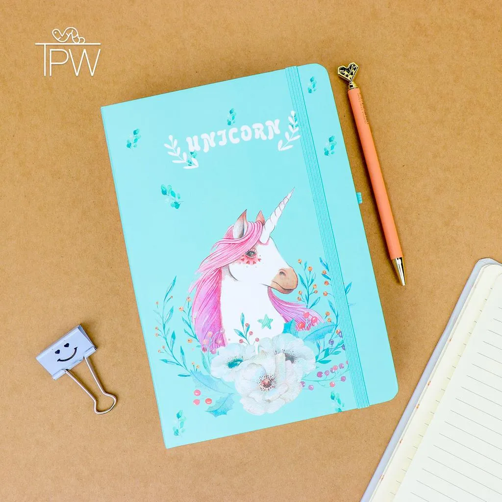 Cute Unicorn A5 Notebook