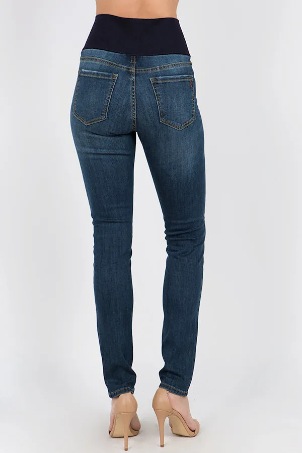 Dark Wash Skinny High Waist Jeans