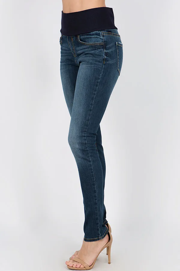 Dark Wash Skinny High Waist Jeans