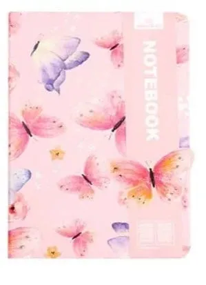 Flower Butterfly Series Hard Cover A5 Notebook journal