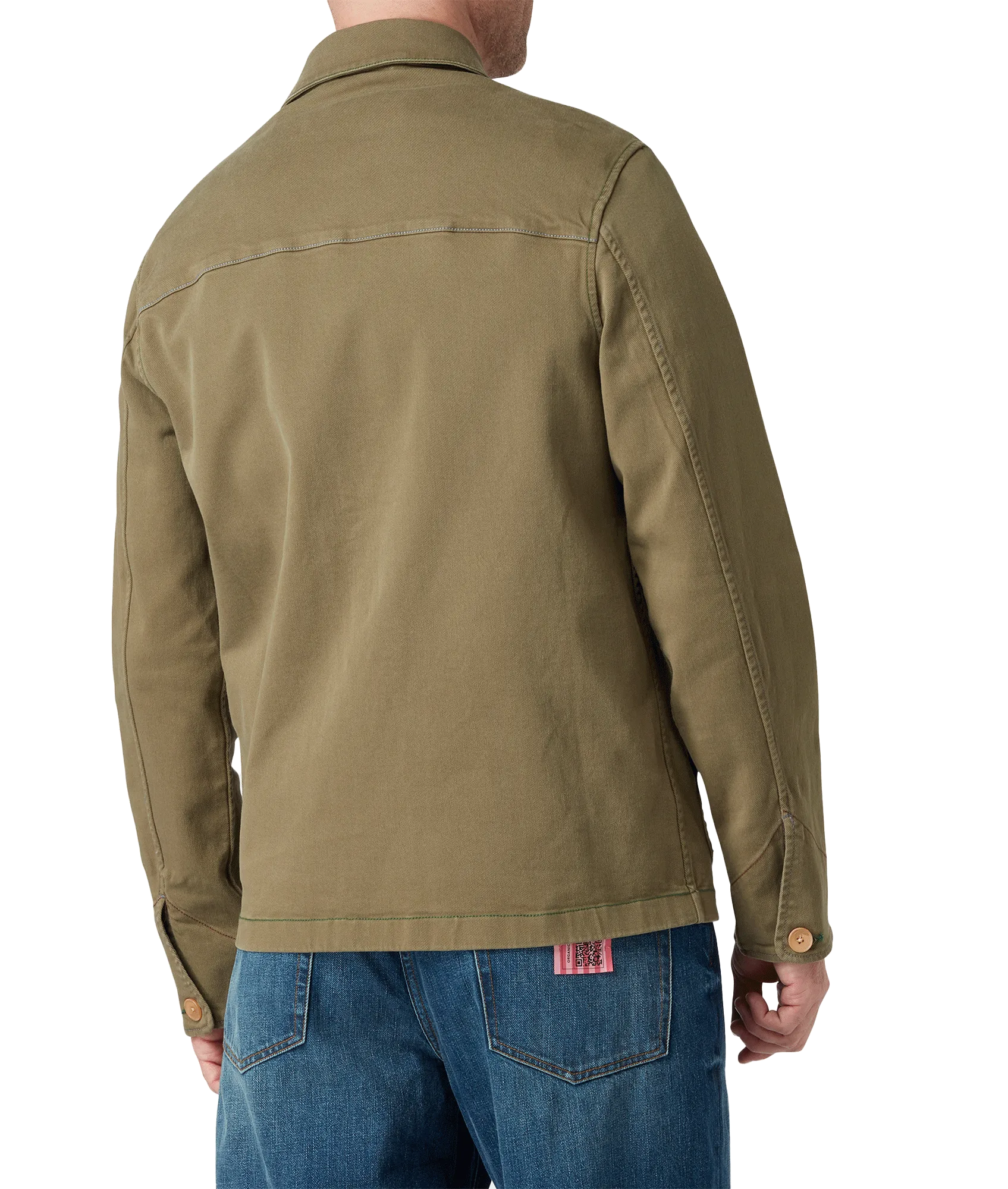 Garment-Dyed Stretch-Cotton Chore Jacket - Green