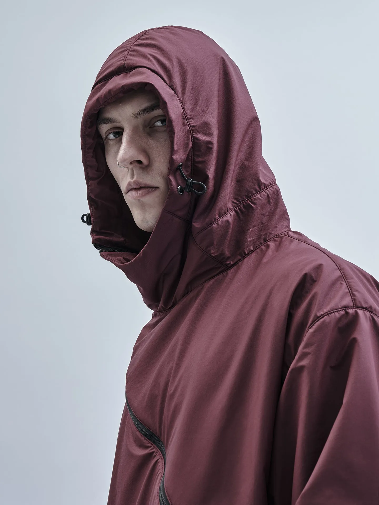 gurutze insulated hoodie burgundy