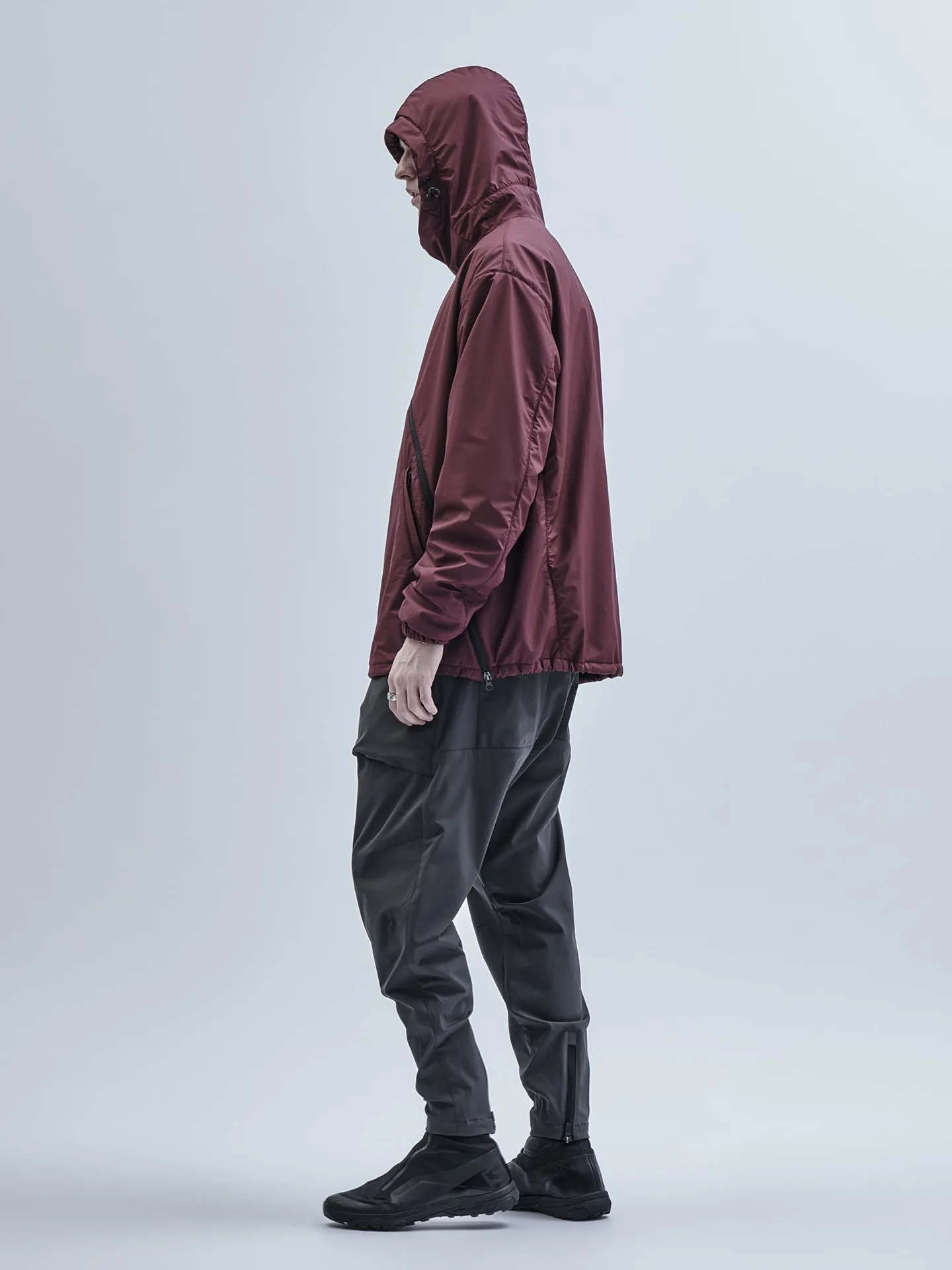 gurutze insulated hoodie burgundy