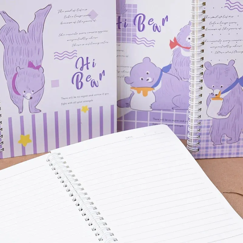 Hi Bear Series Lined Spiral Notebook