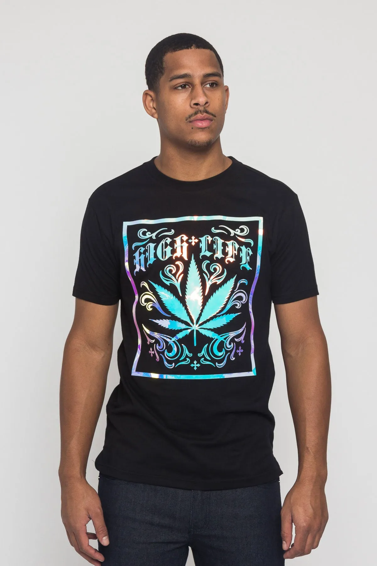 High Life 3D Iridescent Leaf T-Shirt