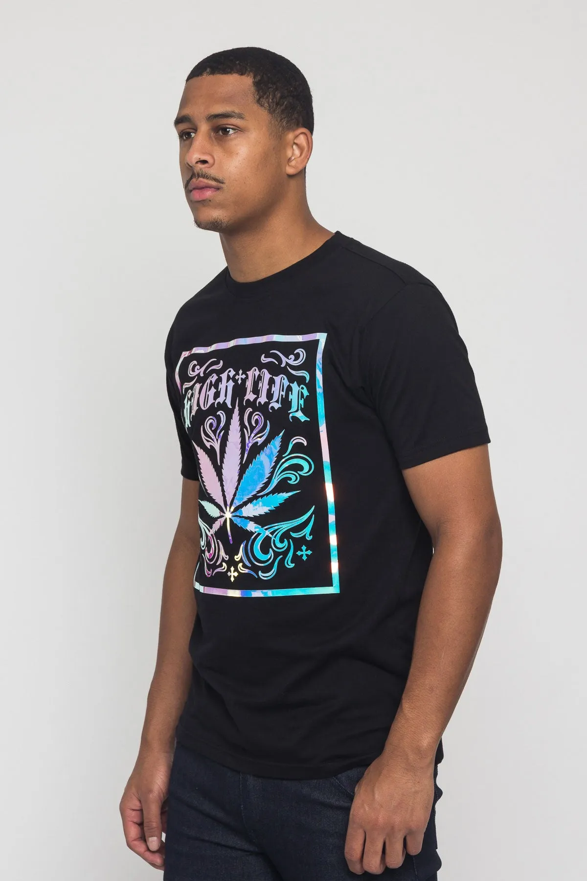 High Life 3D Iridescent Leaf T-Shirt