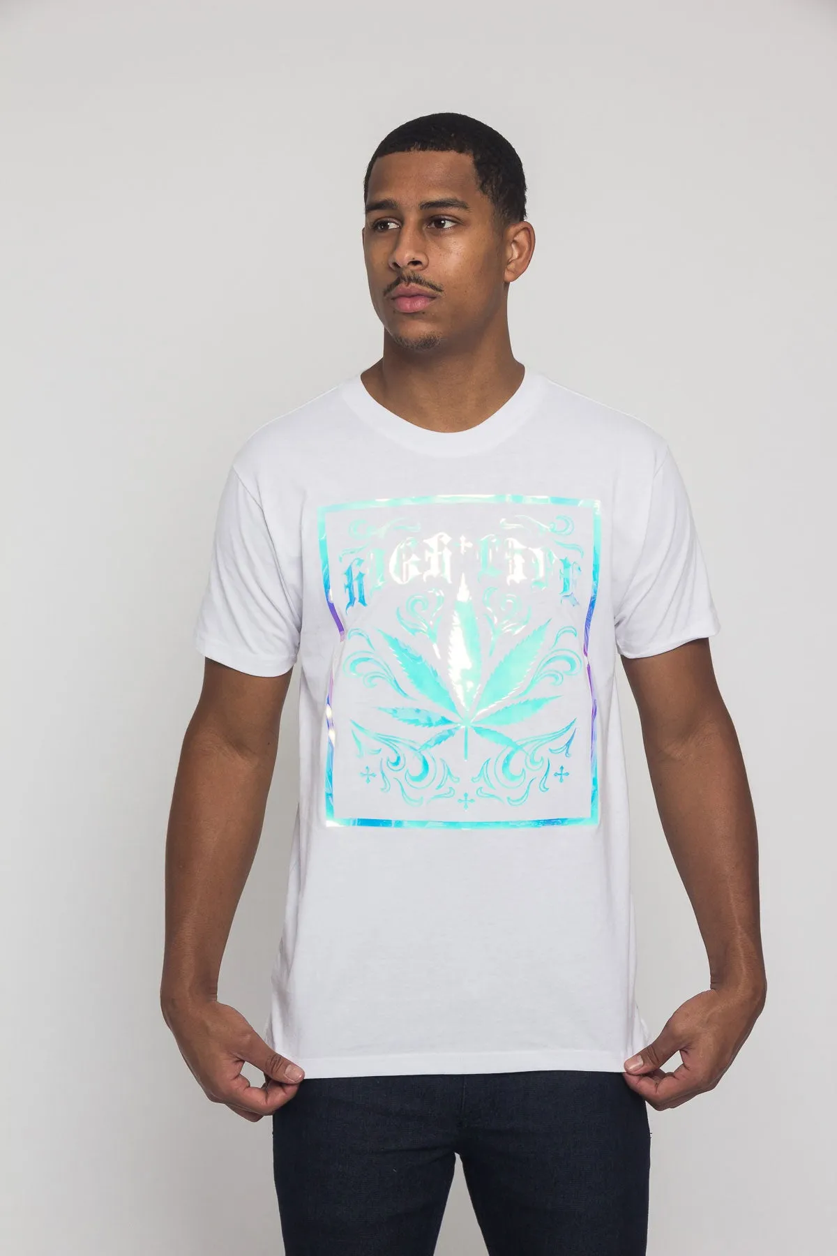 High Life 3D Iridescent Leaf T-Shirt